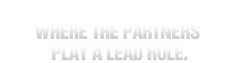 An agency where the partners play a lead role. 